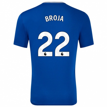 Kandiny Uomo Maglia Armando Broja #22 Blu Con Kit Gara Home 2024/25 Maglietta