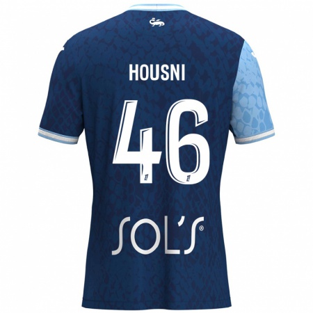 Kandiny Uomo Maglia Ilyes Housni #46 Azzurro Blu Scuro Kit Gara Home 2024/25 Maglietta