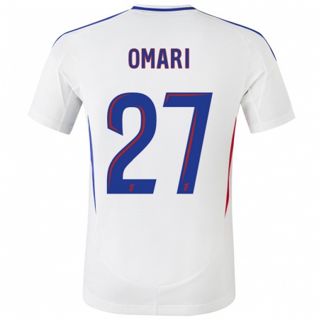 Kandiny Uomo Maglia Warmed Omari #27 Bianco Blu Kit Gara Home 2024/25 Maglietta