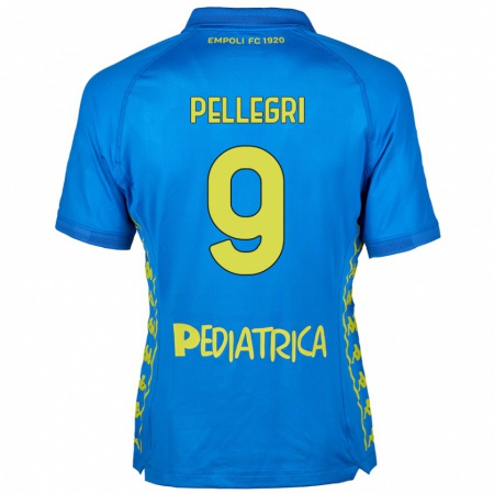 Kandiny Uomo Maglia Pietro Pellegri #9 Blu Kit Gara Home 2024/25 Maglietta