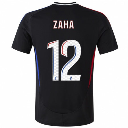 Kandiny Uomo Maglia Wilfried Zaha #12 Nero Kit Gara Away 2024/25 Maglietta