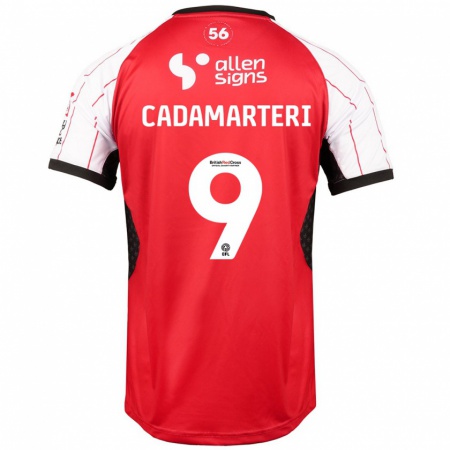 Kandiny Uomo Maglia Bailey Cadamarteri #9 Bianco Kit Gara Home 2024/25 Maglietta