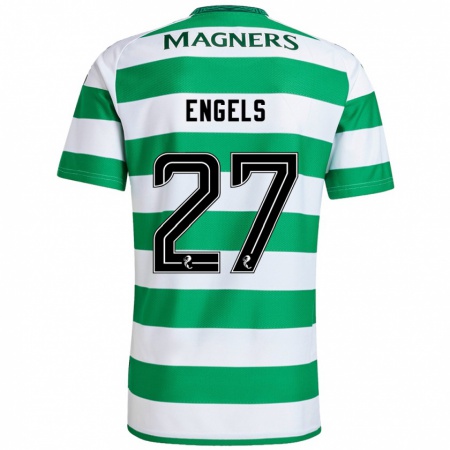 Kandiny Uomo Maglia Arne Engels #27 Verde Bianco Kit Gara Home 2024/25 Maglietta