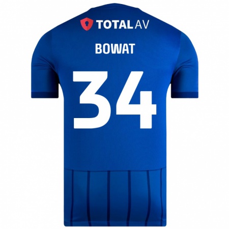 Kandiny Uomo Maglia Ibane Bowat #34 Blu Kit Gara Home 2024/25 Maglietta