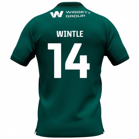 Kandiny Uomo Maglia Ryan Wintle #14 Verde Kit Gara Away 2024/25 Maglietta