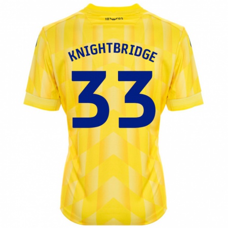 Kandiny Donna Maglia Jacob Knightbridge #33 Giallo Kit Gara Home 2024/25 Maglietta