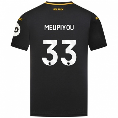 Kandiny Donna Maglia Bastien Meupiyou #33 Nero Kit Gara Away 2024/25 Maglietta