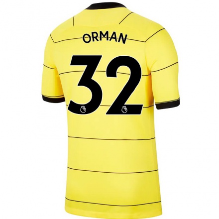 Mujer Fútbol Camiseta Emily Orman #32 Amarillo 2ª Equipación 2021/22 Camisa México