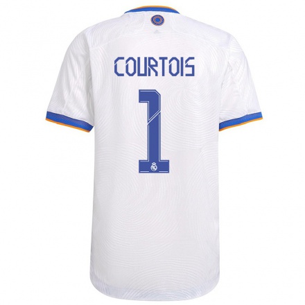 Donna Calcio Maglia Thibaut Courtois #1 Bianca Kit Gara Home 2021/22 Maglietta